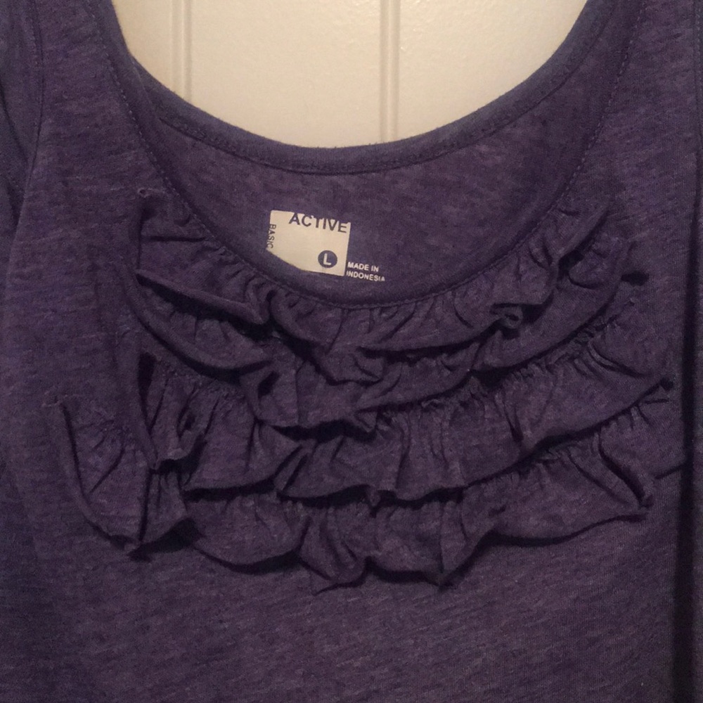 Purple Ruffle Front Tank - Picture 2 of 3